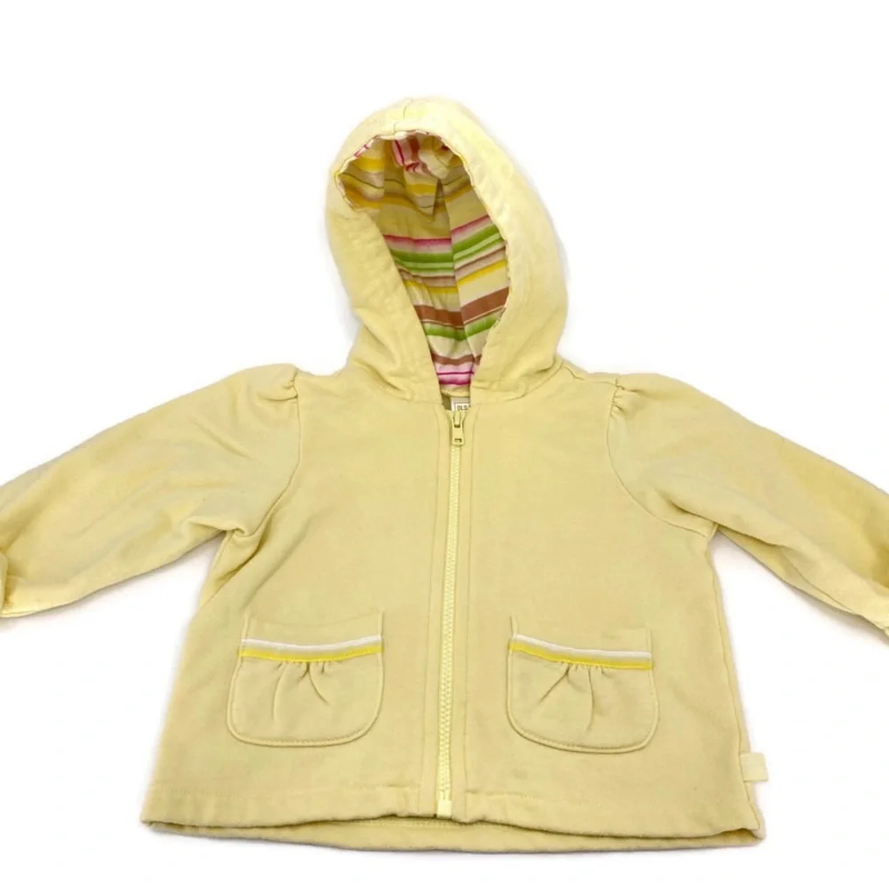 Old Navy Baby Girl Hooded Jacket‎ Pockets Yellow